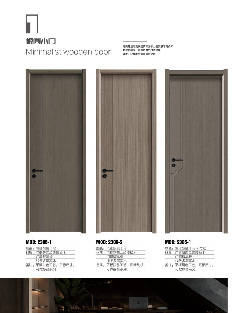 今年会干漆木门,今年会极简木门,今年会整屋门窗