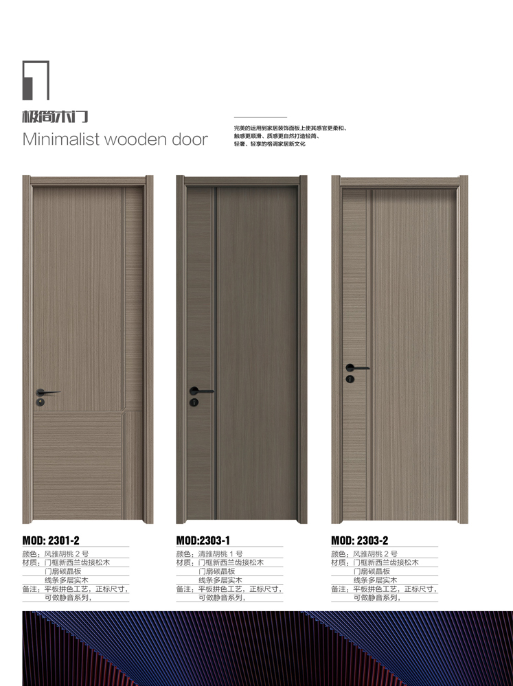 今年会干漆木门,今年会极简木门,今年会整屋门窗