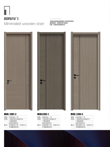 今年会干漆木门,今年会极简木门,今年会整屋门窗